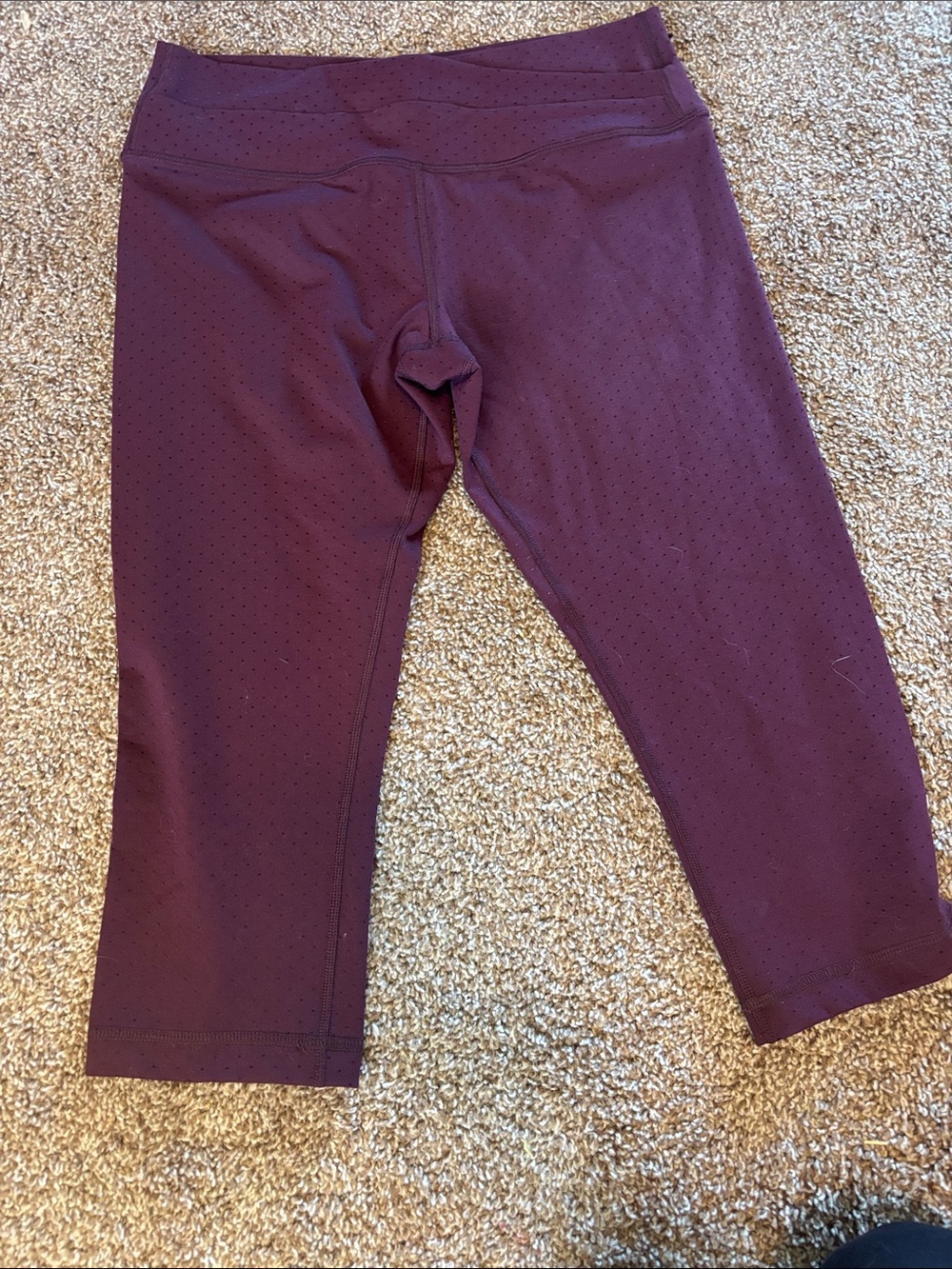 Lululemon Astro Wunder Under Crop Leggings dot size 8